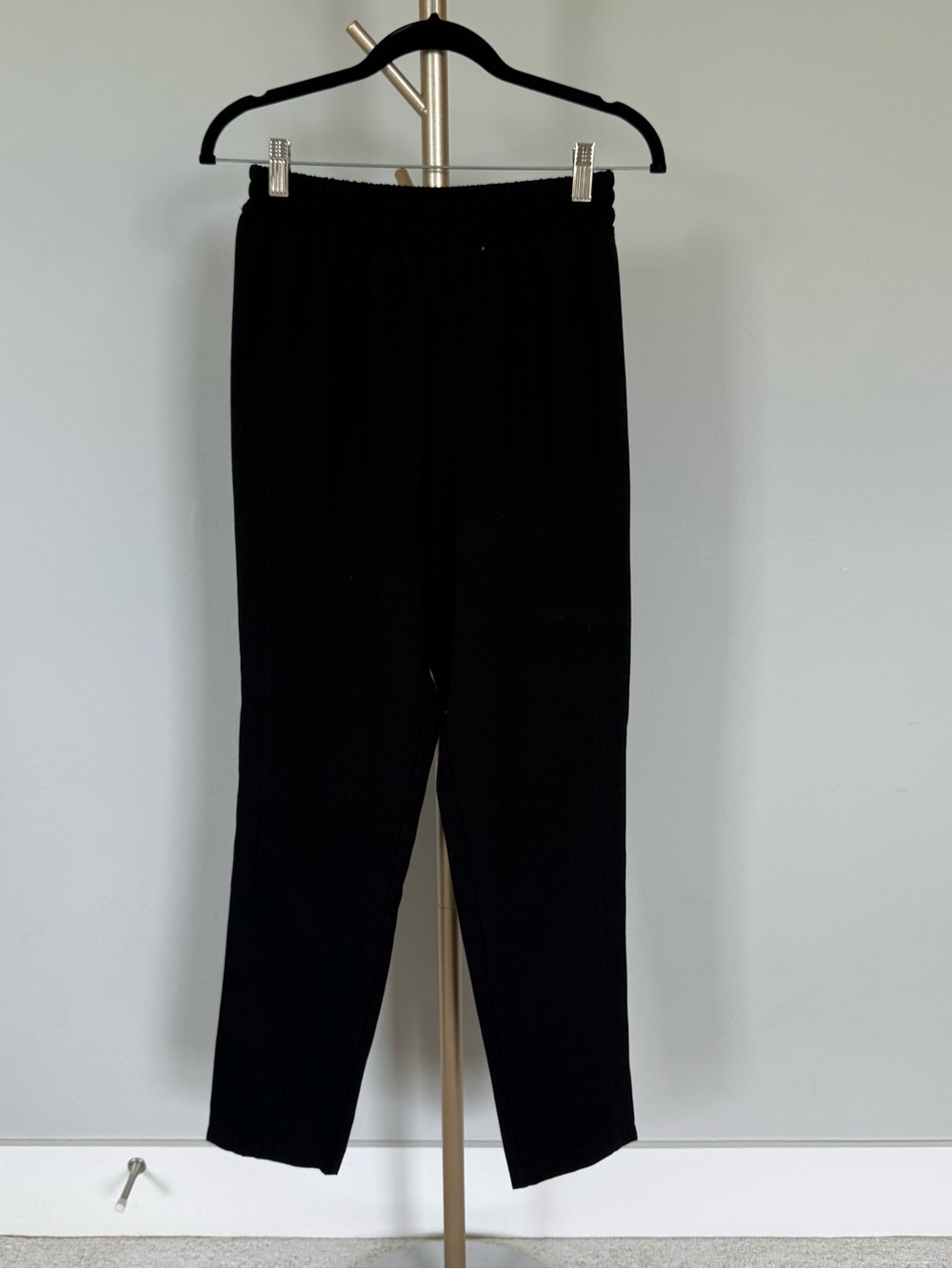 Lush Black Pull On Tapered Pants